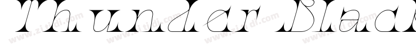 Thunder BlackLCItali字体转换